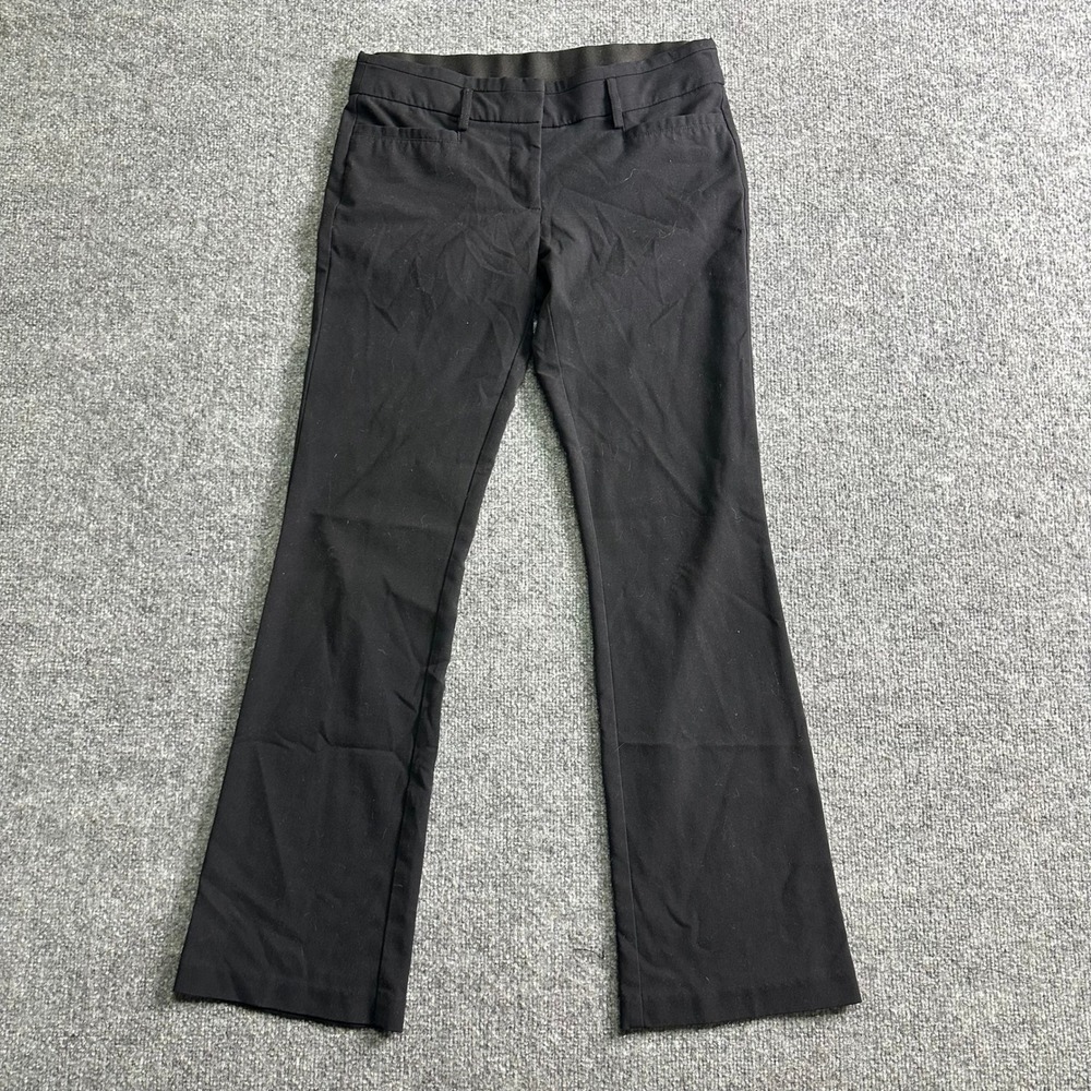 Candie's Dress Pants Womens Size 7 Black Viscose Blend Flare Stretch Workwear